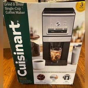 Cuisinart Stainless Silver and Black Bean-to-Cup Coffee Maker For Parts Only